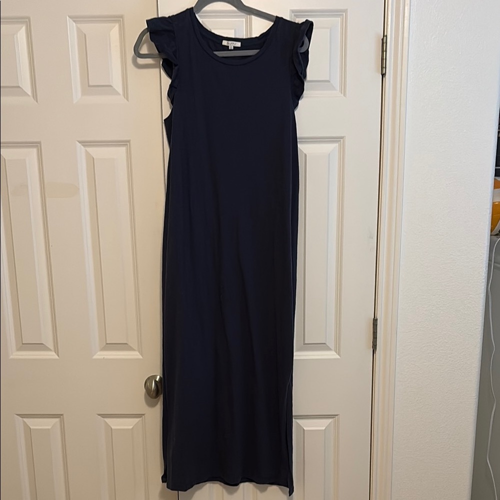 Z Supply Blue Sheath Maxi Dress
